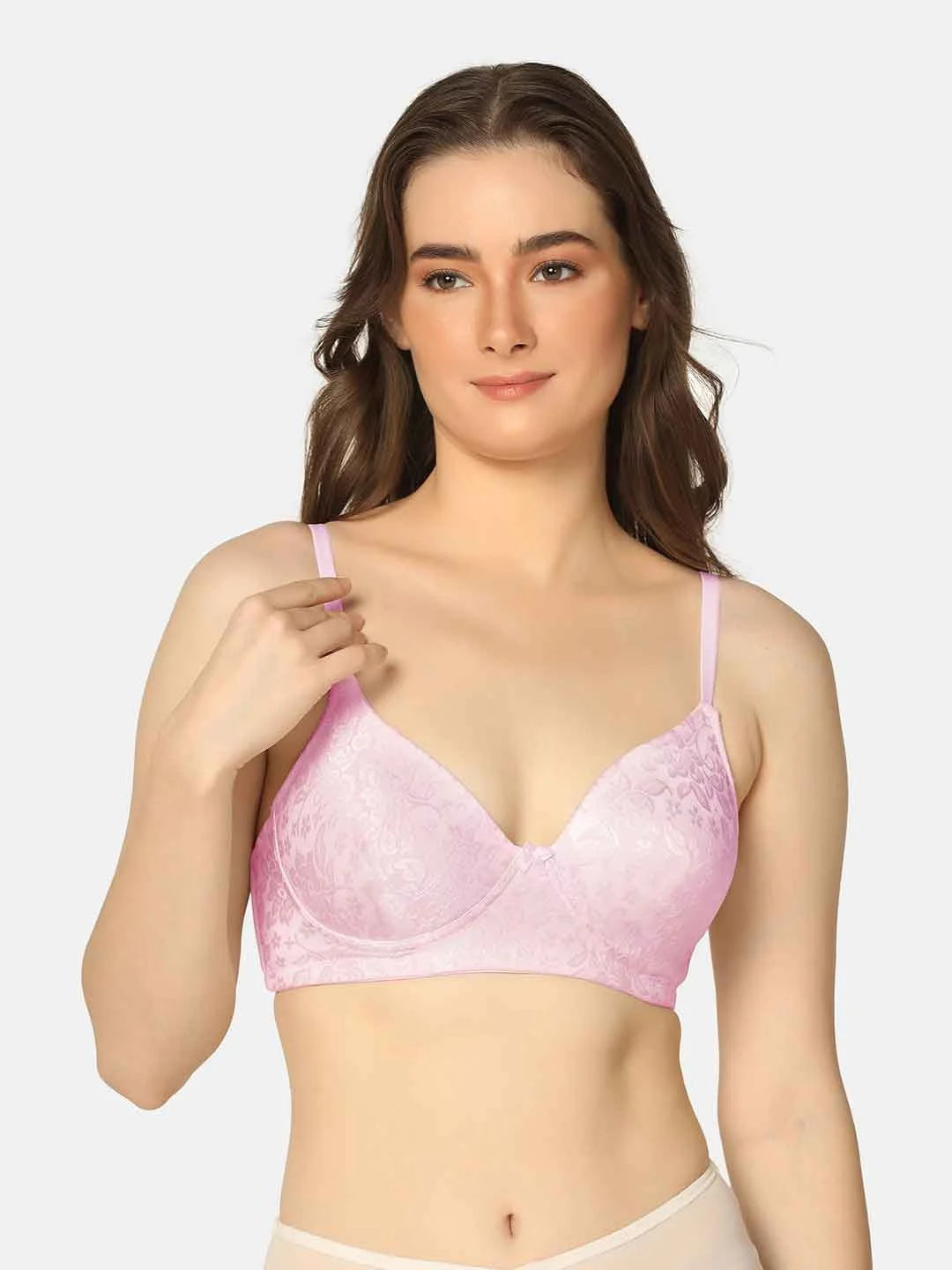 Pack Of 3 Lightly Padded Lacy Design Everyday T-Shirt Bra - Da Intimo