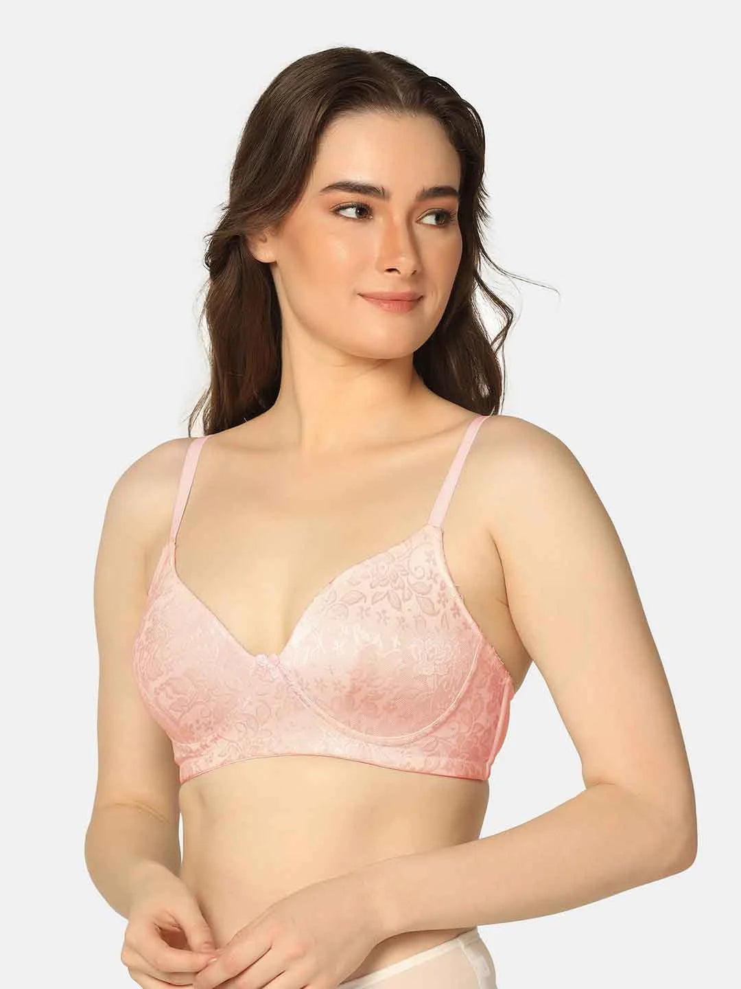 Pack Of 3 Lightly Padded Lacy Design Everyday T-Shirt Bra - Da Intimo