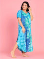 Curvy Love Plus Size Tie and Die Full Kaftan - Da Intimo