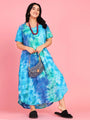 Curvy Love Plus Size Tie and Die Full Kaftan - Da Intimo
