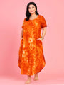 Curvy Love Plus Size Tie and Die Full Kaftan - Da Intimo