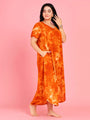 Curvy Love Plus Size Tie and Die Full Kaftan - Da Intimo