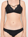 Da Intimo Lightly Padded Front Cage Design Lingerie Set - Daintimo