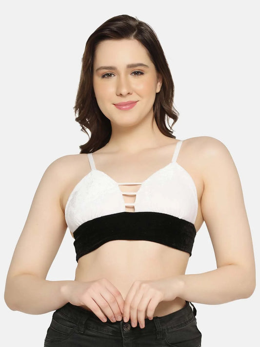 Soft Triangle Cup Printed Bralette - Da Intimo - Lingerie Online Store India