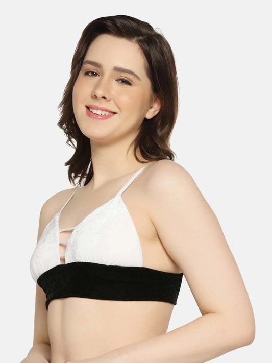 Soft Triangle Cup Printed Bralette - Da Intimo - Lingerie Online Store India