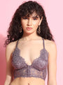 Front Open Delicate Lace Bralette - Da Intimo - Lingerie Online Store India