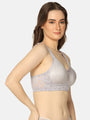 Full Coverage Multi-layer Broad Strap Bra - Da Intimo - Lingerie Online Store India