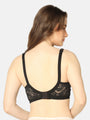 Curvy Love Plus Size Full Coverage Non Padded Everyday Black Bra - Da Intimo