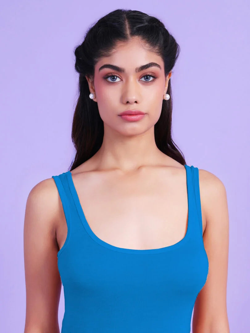 Da Intimo Pack Of 2 Soft Cotton Broad Strap Camisole - Da Intimo - Lingerie Online Store India