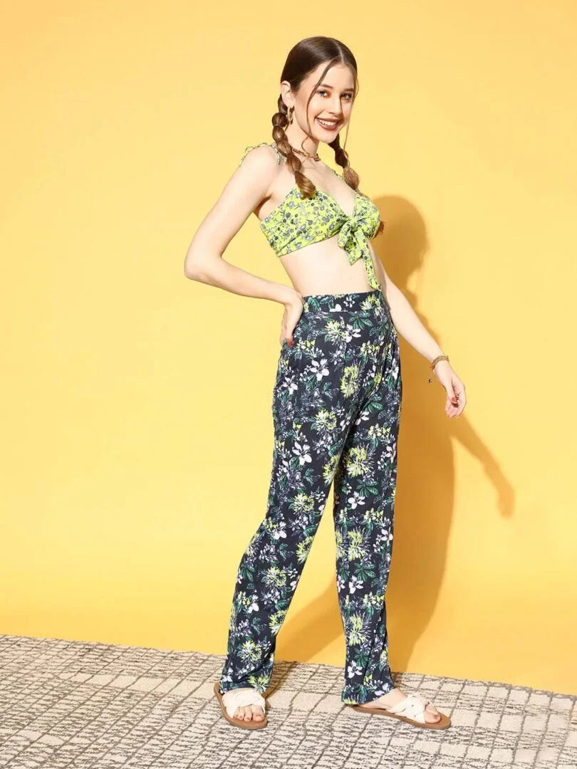Multi Three Piece Bra Co-ord Loungewear Sets - Da Intimo - Lingerie Online Store India