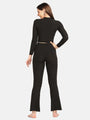 Turtle Neck Crop Top Loungewear Set - Da Intimo - Lingerie Online Store India