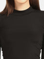 Turtle Neck Crop Top Loungewear Set - Da Intimo - Lingerie Online Store India