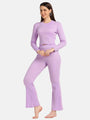 Turtle Neck Crop Top Loungewear Set - Da Intimo - Lingerie Online Store India
