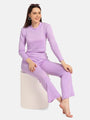 Turtle Neck Crop Top Loungewear Set - Da Intimo - Lingerie Online Store India