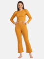 Turtle Neck Crop Top Loungewear Set - Da Intimo - Lingerie Online Store India