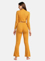 Turtle Neck Crop Top Loungewear Set - Da Intimo - Lingerie Online Store India