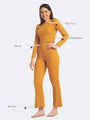 Turtle Neck Crop Top Loungewear Set - Da Intimo - Lingerie Online Store India