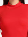 Turtle Neck Crop Top Loungewear Set - Da Intimo - Lingerie Online Store India