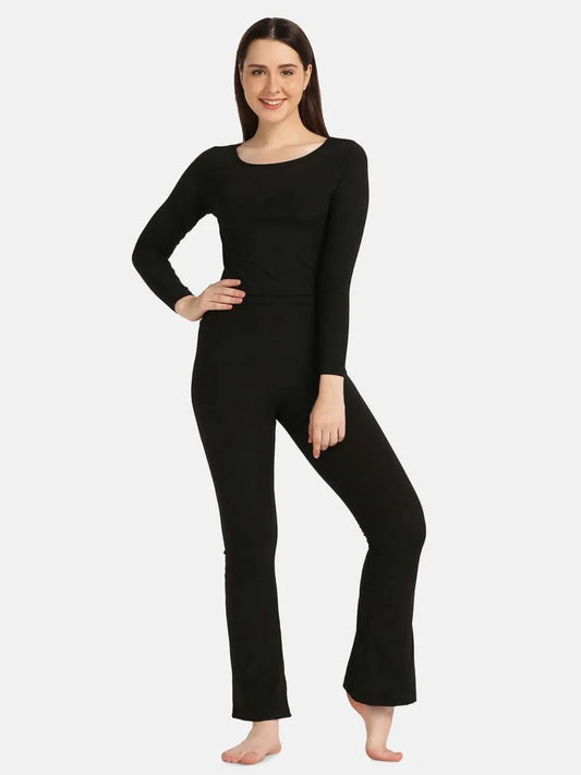 Boat Neck Crop Top Loungewear Set - Da Intimo - Lingerie Online Store India