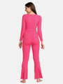Boat Neck Crop Top Loungewear Set - Da Intimo - Lingerie Online Store India