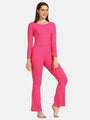 Boat Neck Crop Top Loungewear Set - Da Intimo - Lingerie Online Store India