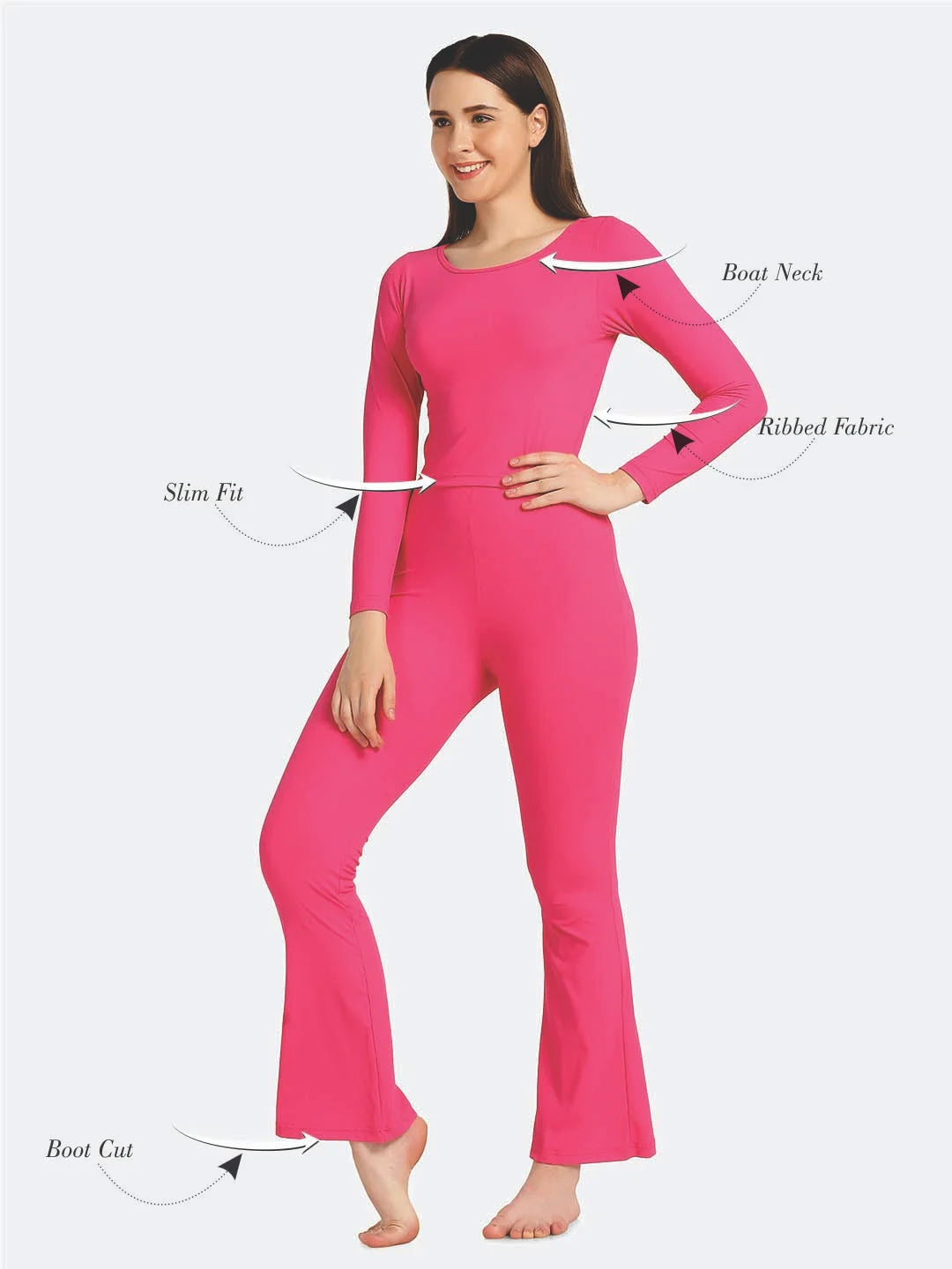 Boat Neck Crop Top Loungewear Set - Da Intimo - Lingerie Online Store India