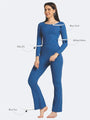 Boat Neck Crop Top Loungewear Set - Da Intimo - Lingerie Online Store India