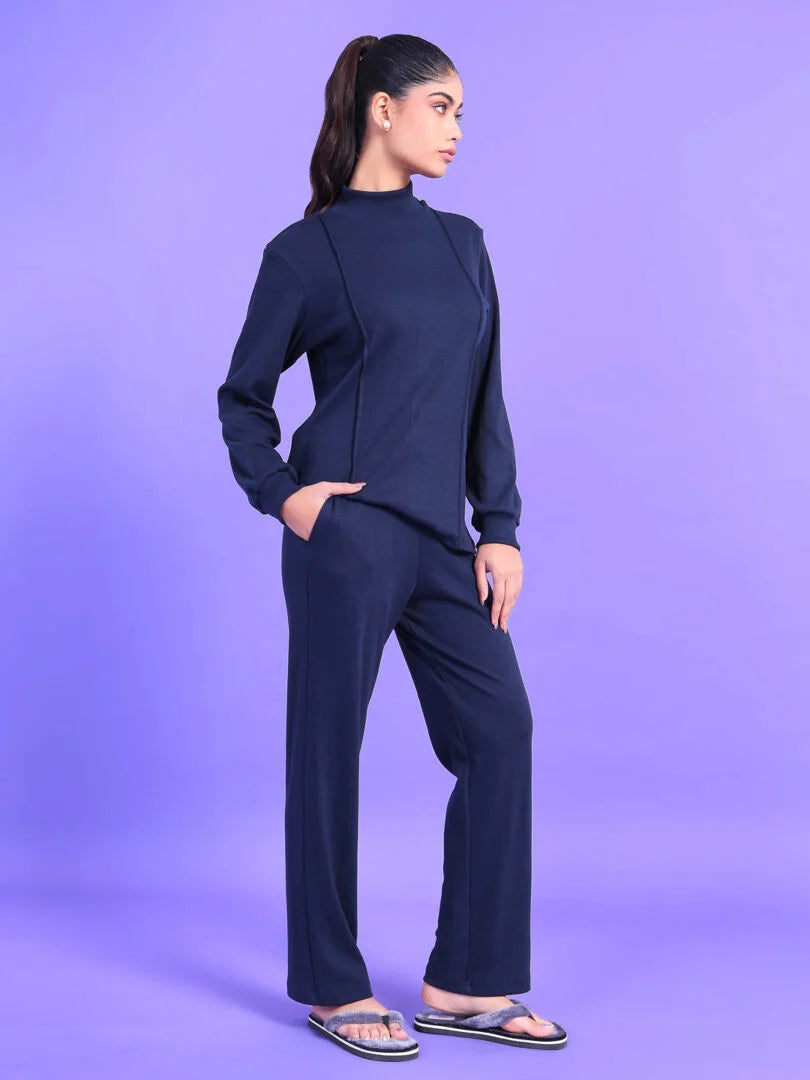 Da Intimo 2 Pc Ribbed Cotton Co-ord Set - Da Intimo - Lingerie Online Store India