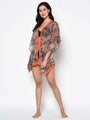 Printed Lacey Cover-Up Swim Dress - Da Intimo - Lingerie Online Store India