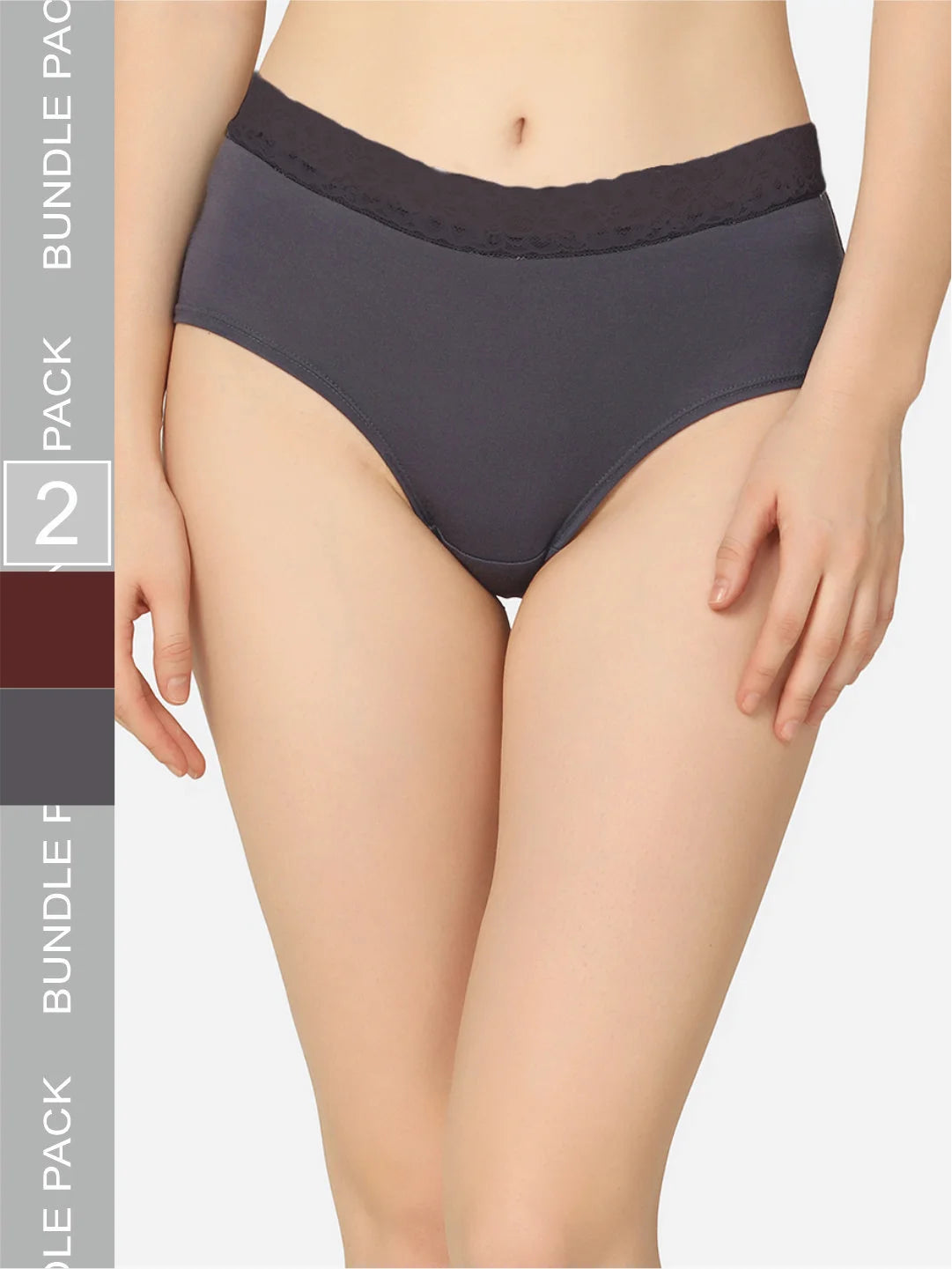 Pack Of 2 Soft Organic Cotton Everyday V- Shape Regular Panty - Da Intimo