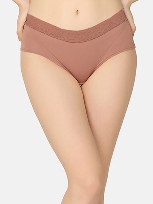 Pack Of 2 Soft Organic Cotton Everyday V- Shape Regular Panty - Da Intimo