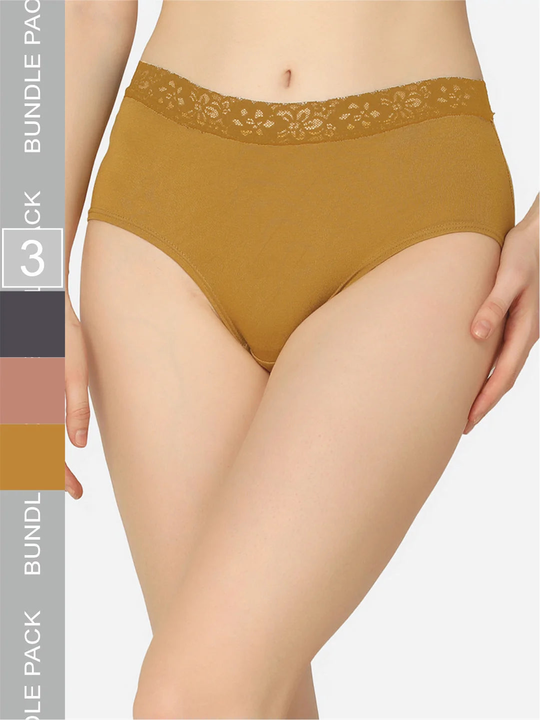 Pack Of 3 Soft Organic Cotton Everyday V- Shape Regular Panty