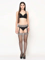 Brown Leopard Print Semi-Sheer Stocking - Da Intimo