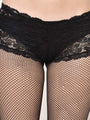 Black Solid Semi-Sheer Pantyhose Stocking