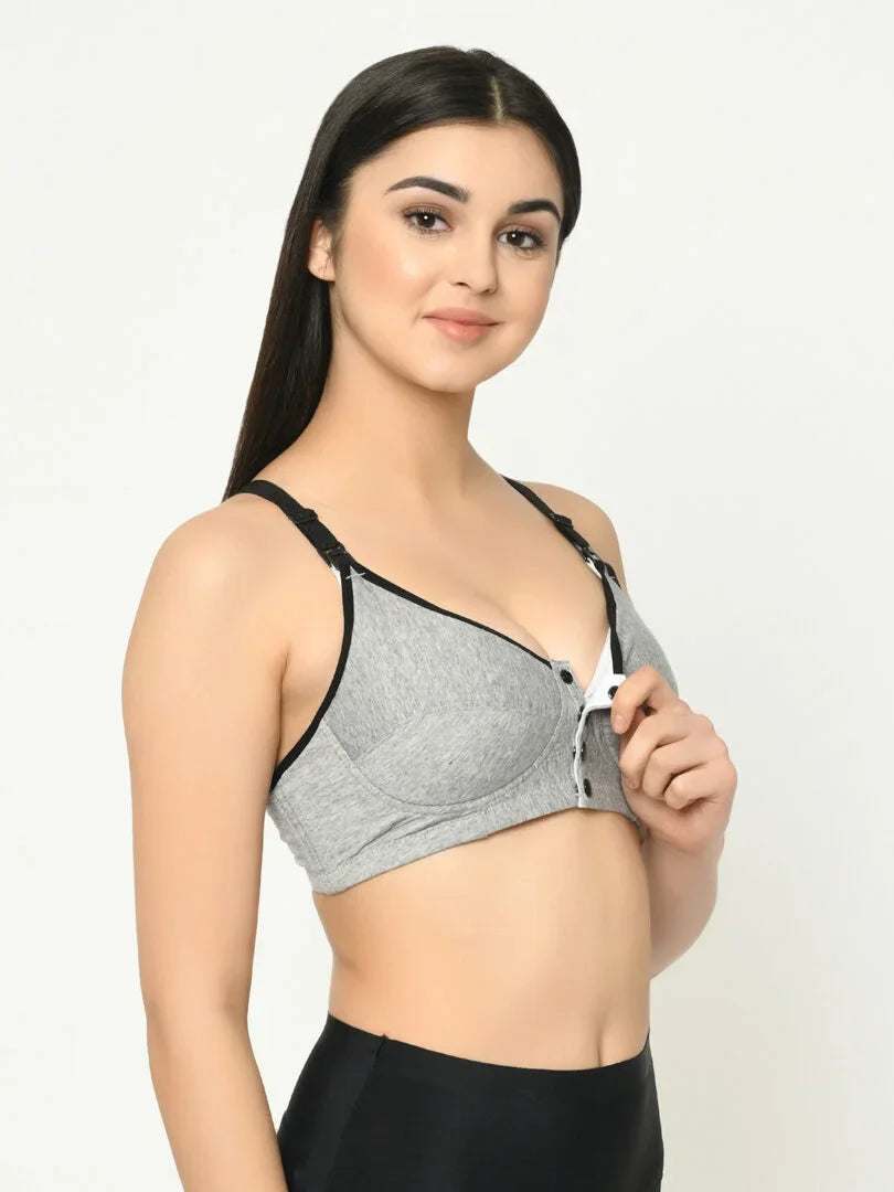 Cotton Front Open Maternity Bra - Da Intimo