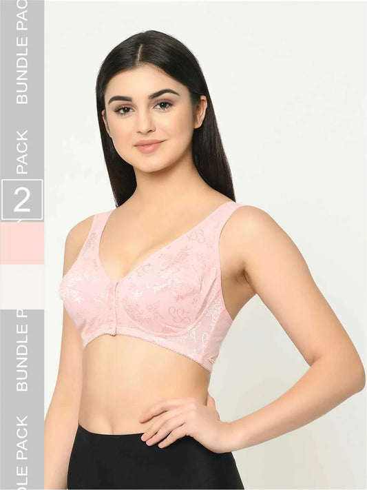 Mamma Presto Pack Of 2 Front Open Maternity Nursing Bra - Da Intimo