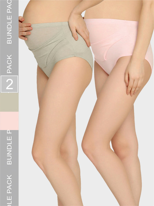 Mamma Presto Pack Of Two High Rise Pre Pregnancy Panty - Da Intimo - Lingerie Online Store India