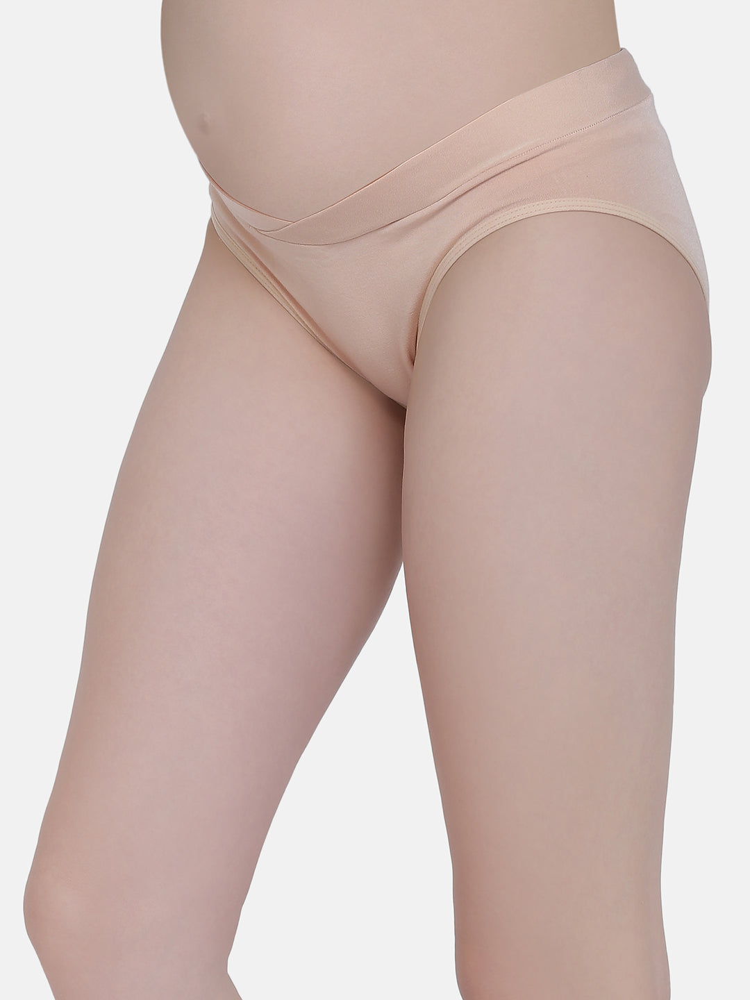 Low Waist Soft Cotton Beige Maternity Panty - Da Intimo