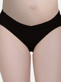Low Waist Soft Cotton Black Maternity Panty - Da Intimo