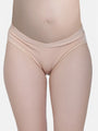 Low Waist Soft Cotton Pack Of 2 Black & Beige Maternity Panty - Da Intimo
