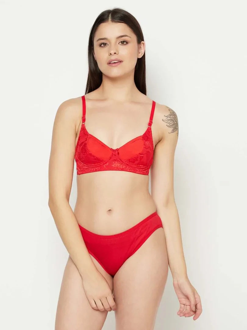 Women’s Red Lace Bra - Da Intimo