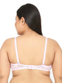 Pink Plus Size Padded Medium Coverage Balconette Bra - Da Intimo