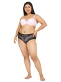 Pink Plus Size Padded Medium Coverage Balconette Bra - Da Intimo