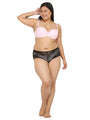 Pink Plus Size Padded Medium Coverage Balconette Bra - Da Intimo