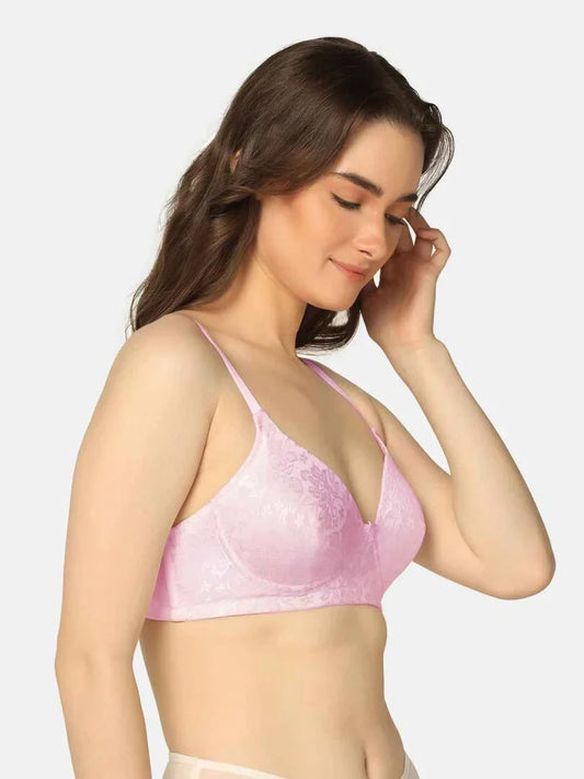 Pack Of 2 Lightly Padded Lacy Design Everyday T-Shirt Bra - Da Intimo