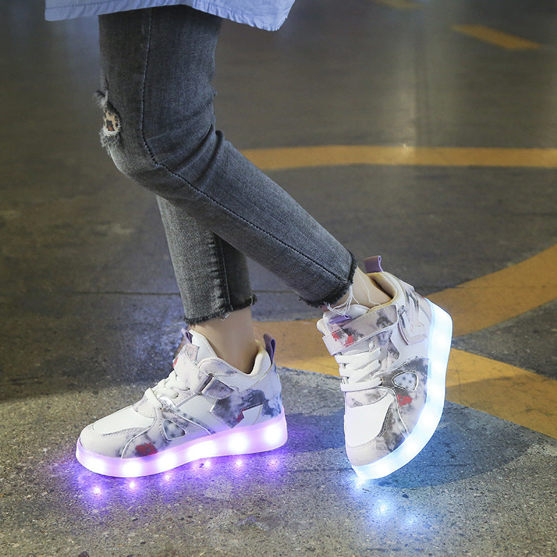 Children's Casual Light Running Soft-soled Luminous Shoes