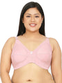 Pink Plus Size Non Padded Full Coverage Everyday Bra - Da Intimo - Lingerie Online Store India