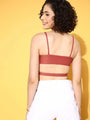 Rust Cut-out Crop Toplette - Da Intimo