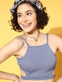 Blue Cut-out Crop Toplette - Da Intimo