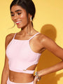 Baby Pink Cut-out Crop Toplette Set - Da Intimo